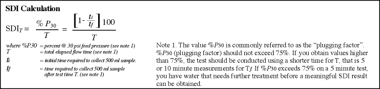 silt density index calculation formula